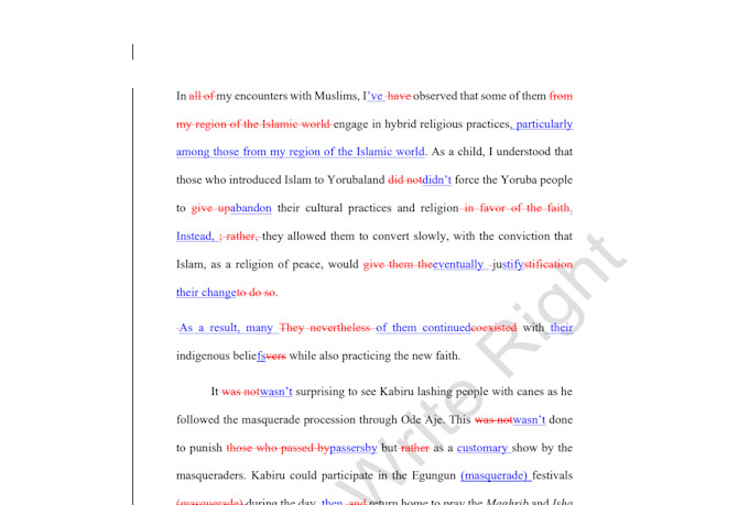 edit and proofread your manuscript